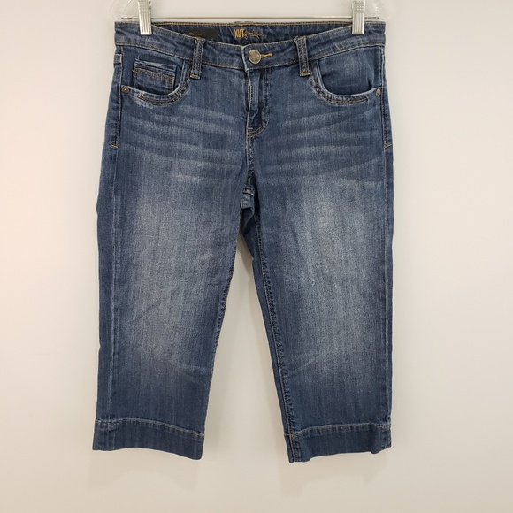 Kut from the Kloth Denim - Kut From The Kloth Distressed Natalie Crop Jeans